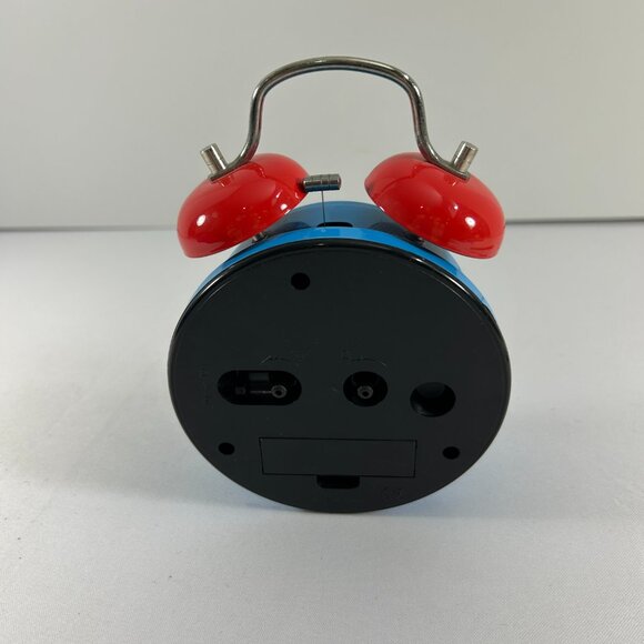 Vintage Thomas & Friends Alarm Clock Train Tank Engine Works Blue Red Twin Bell - Picture 3 of 10